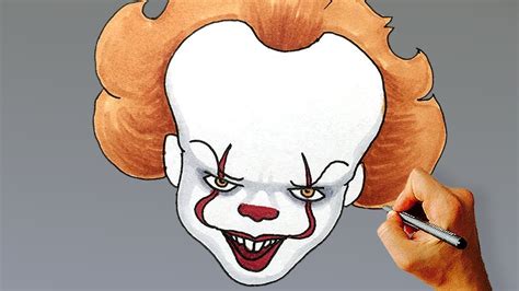 how to draw pennywise the clown.